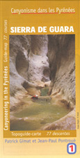 Carte canyoning sierra de guara