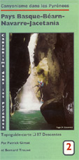 Carte canyoning sierra de guara